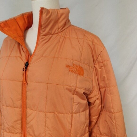 Men's The North Face Quilted Jacket Light Orange Sz. Small - Picture 6 of 6